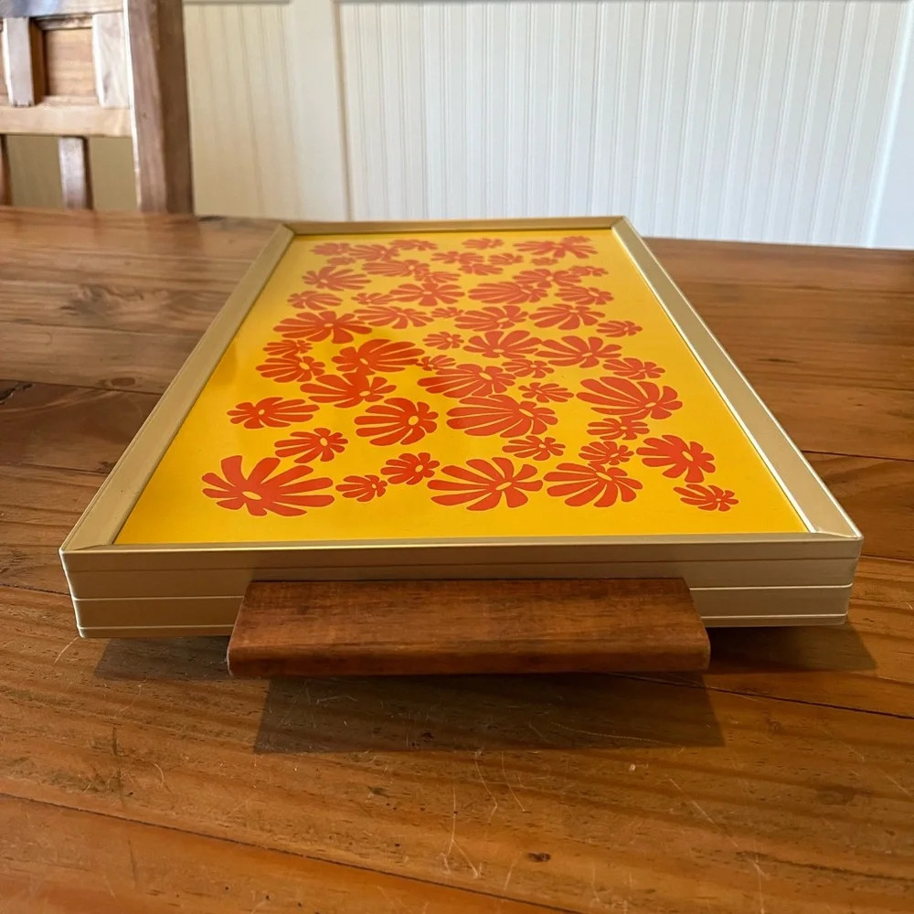 Vintage Cornwall Hot Electric Tray 60’s-70’s Floral Pattern - Picture 4 of 16